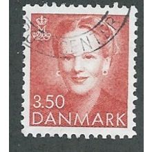 DEN 1990 3.50KR 'QUEEN MARGRETHE II' FINE USED (EBID43-015)