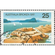 AUSTRALIA, Broken Bay, blue 1976, 25c, #5