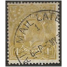 Australia 1933 SG129 4d Yellow-Olive Fine Used .. ..