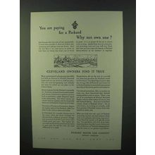 1930 Packard Motor Car Company Ad - Why Not Own One