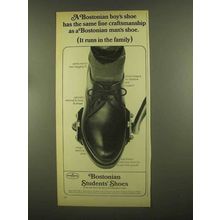 1965 Bostonian #95 Students' Shoe Ad - Craftsmanship