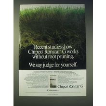 1989 Rhone-Poulenc Chipco Ronstar G Herbicide Ad - Recent studies show
