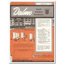 DALMO CONTINENTAL INC 1958 wood window sash hardware vintage catalog