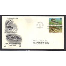 FDC Art Craft 2205-2206 22c Fish BPS (Cachet-Typed/A) CV41870