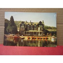 LAKESIDE HOTEL, NEWBY BRIDGE, LAKE WINDERMERE, CUMBRIA used postcard 1970 pm =