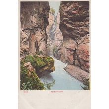 Aareschlucht Switzerland Mountains Swiss Old Antique Postcard