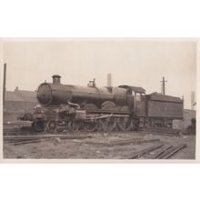 GWR Great Western Railway 4092 Dunravel Castle Real Photo Train Postcard