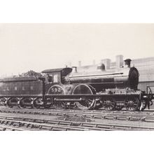 LNER 592 Train & Driver Postcard