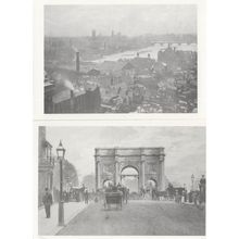 London Smoke Pollution St Pauls Marble Arch 2x Postcard s