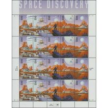 Space Discovery Sheet of Twenty 32 Cent Postage Stamps Scott 3238-42