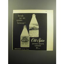 1957 Old Spice After Shave Lotion Advertisement - Brisk as an ocean breeze