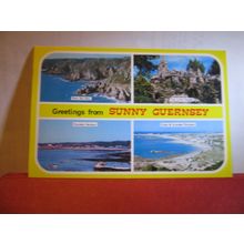 multiview, GUERNSEY, used postcard by A C Gallie, Jersey #
