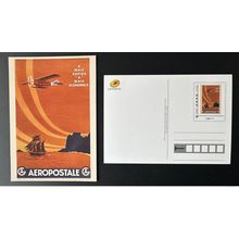 France 2017 Carte Postale Entier Aeropostale Musée Air France Economica Avion