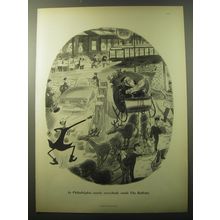 1960 The Philadelphia Bulletin Newspaper Ad - Santa Claus