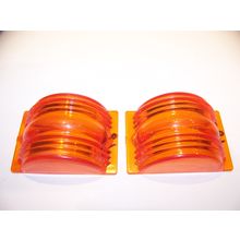 AMBER MARKER LENSES PMCO RAT ROD TRUCK 2" X 2 7/8"