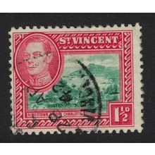St. Vincent Kingstown and Fort Charlotte 1½d 1938 Canc SG#151