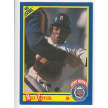 1990 Score Milt Cuyler rookie RC baseball card #583 – Error variation