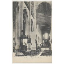 ABBEVILLE La Nef de l'Eglise Saint-Vulfran France RPPC ND 18 c1910