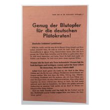 WW2 Soviet/Russian Air Drop Leaflet Authored by the Communist Party of Germany.