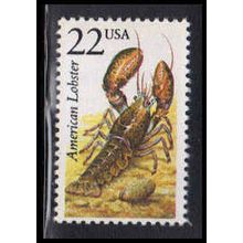 2304 22c American Lobster Fine MNH V3723