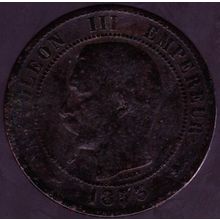 1853 D France 10 Centimes Coin