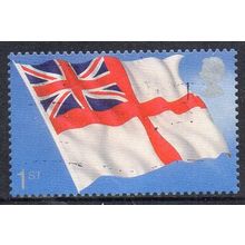 GB 2001 Centenary of RNSS - Naval Flags - White Ensign 1st d/c s/a Used