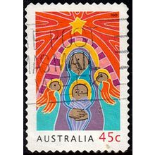 Australia 2003 Christmas 45c Used Peel & Stick Stamp .