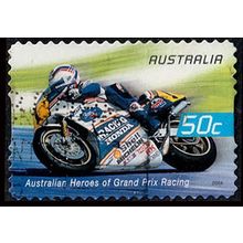Australia 2004 Heroes of Grand Prix Racing 50c Used P&S Stamp Shell
