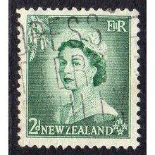 New Zealand 1954 QEII Definitives 2d Used