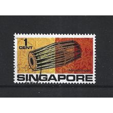 Singapore.SG101 1c Mirudhangam.Fine Used.Jun25