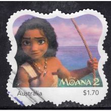 2025: DISNEY, MOANA 2, PART 2, $1.70 USED SELF-ADHESIVE MYSTAMP. 001