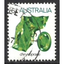 AUSTRALIA 1973: GEMSTONES DEFINITIVES - 6c CHRYSOPRASE USED (G4)