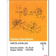 HARLEY-DAVIDSON ELEKTRA GLIDE FL/FLH SUPER GLIDE FX/FXE PARTS 61-76 MOTORCYCLE