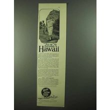 1925 Hawaii Tourist Bureau Ad - Tee Up This Autumn