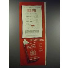1948 Pall Mall Cigarettes Ad - Longer, Finer