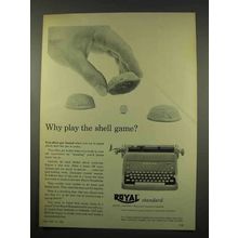 1956 Royal Standard Typewriter Ad - Why Shell Game?