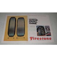 1967 2-page Firestone Super Sports Wide Oval Tire Ad