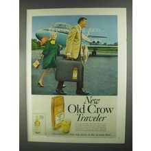 1967 Old Crow Bourbon Ad - For People Going Places