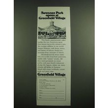 1974 Greenfield Village, Dearborn, MI Ad - Suwanee Park