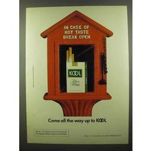 1974 Kool Cigarettes Ad - In Case of Hot Taste