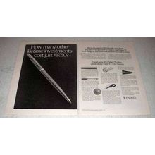 1976 Parker 75 Pen Ad - Other Lifetime Investments
