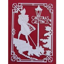 4 x Tattered Lace Die Cuts Deco Christmas Greetings