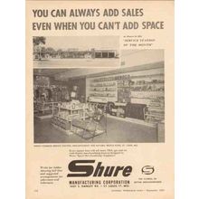 SHURE MFG CORP 1957 Speedy Conoco Service Station St Louis vintage ad