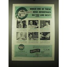 1955 Supplex Garden Hose Ad - Which one of these hose advantages do you like