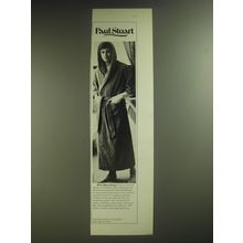 1974 Paul Stuart Hooded Djellabah Ad - When dad emerges from a swim or shower