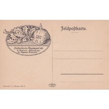 Regiment 180 German WW1 Army Armeekorps Antique Military Postcard