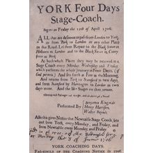 York Four Days Stage Coach Diary Antique 1911 Postcard