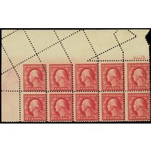 499, Spectacular Foldover Block of Ten 2¢ Washington Stamps - Stuart Katz