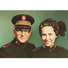The General & Mrs Arnold Brown Salvation Army Rare Postcard