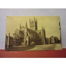BATH ABBEY, BATH. SOMERSET. used antique postcard by Photochrom #